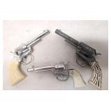3 vintage cap guns