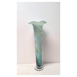 Large Murano Style Blown Art Glass Vase