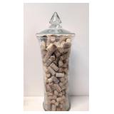 Apothecary Jar full of wine corks