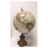 Vintage Replogle 12' World Globe on wood stand