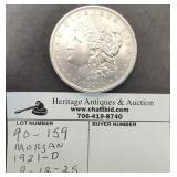 1921 D Morgan Silver Dollar