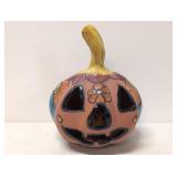 Talavera Pottery Mexican Halloween Jack-O-Lantern