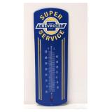 Metal Embossed Chevrolet Super Service Thermometer