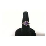 Purple Cubic Zirconia Ring