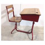 Antique School House Desk