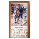 Remington Arms Framed Calendar