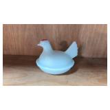 Mmilk Glass Hen on Nest