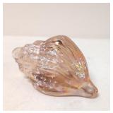 Blown Silvestri Iridescent Sea Shell Paperweight