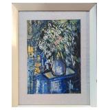 Abstract Vase of Flowers Gouache by Lye HongMeng