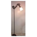 Vintage twist post Bridge lamp