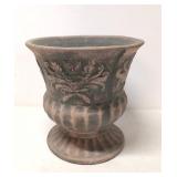 Vintage Decorated Pottery Garden Urn