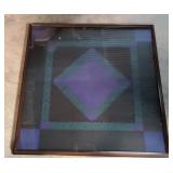 Framed Geometric Amish Baby Quilt