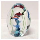 Vintage Blown Art Glass Paperweight