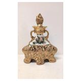 1972 Jim Beam Pink Flower Whiskey Decanter