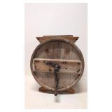 Antique wooden hand butter churn  tabletop model