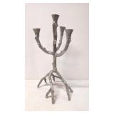 Aluminum Tree limb design 4 arm candle holder