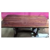 Large Trestle Table 1 3/4' thick top