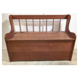 Pine Bench with storage