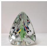 Vintage Blown Murano Style Art Glass Fish paperwet