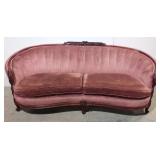 French carved mahogany sofa