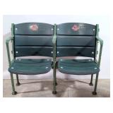 Two Vintage Stadium Seats - Buster Brown Sponsor