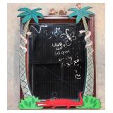 Vintage large whimsical framed mirror