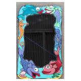 Norris Hall Whimsical Fish frame mirror