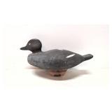 Antique Wooden Black wood Duck Decoy