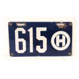 1909 Ohio Porcelain license plate