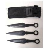 (3) Shinobi Throwing Knives (1) sheath