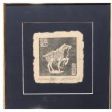 Yu Yuen Hong Paper Etching of Chinese Tang horse