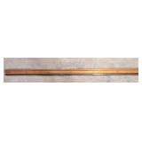 6 Ft. long wood and brass straight ruler