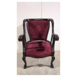 Antique Barrel Back Gentlemans Arm Chair