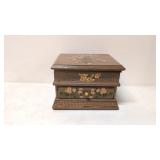 Hand Painted Jewelry Box with drawer