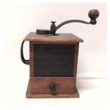 Antique The Sun Mfg. Co. Wooden Coffee Grinder