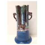 Early 19th Century Porcelain Vase w/Forest Scene