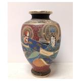 Vintage Japanese Satsuma Earthenware Vase