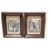 Two L. Campigni Screen prints