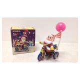 Vintage Key Wind Mechanical Santa Clause on Tricye