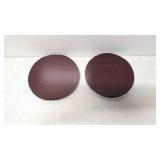 Rogers Silver Plate and Mshogany trivets