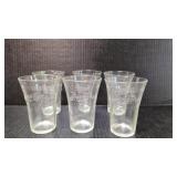 6 clear (1973) 75th Anniversary Pepsi - Cola glass