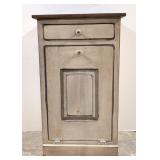 Wooden trash can cabinet