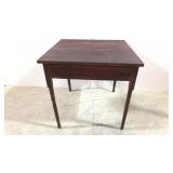 Early Antique 2 board top pegged side table