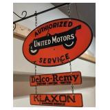3 piece Porcelain United Motors Authorized service
