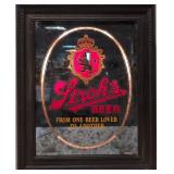 Vintage Stroh's Beer Advertising lighted mirror