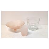 3 pcs. Vintage Glassware