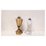 Two # 1 oil lamp bases