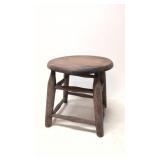 Antique wooden hand made milking stool