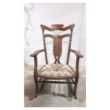 Antique Oak Arm Chair Rocker