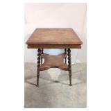 Antique Oak Barley Twist Center Table